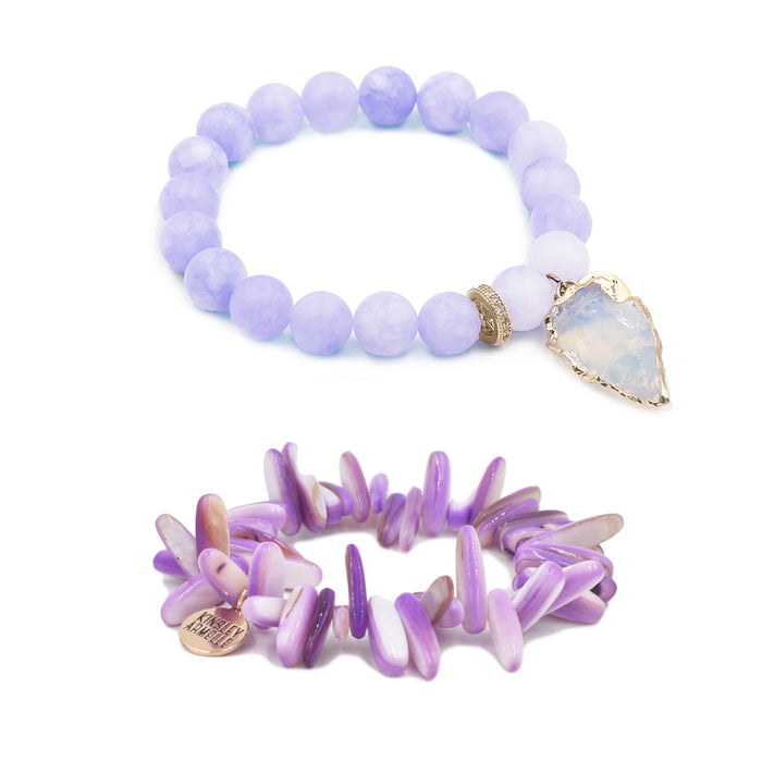 Stacked Collection - Lilac Bracelet Set (Limited Edition) (Ambassador)