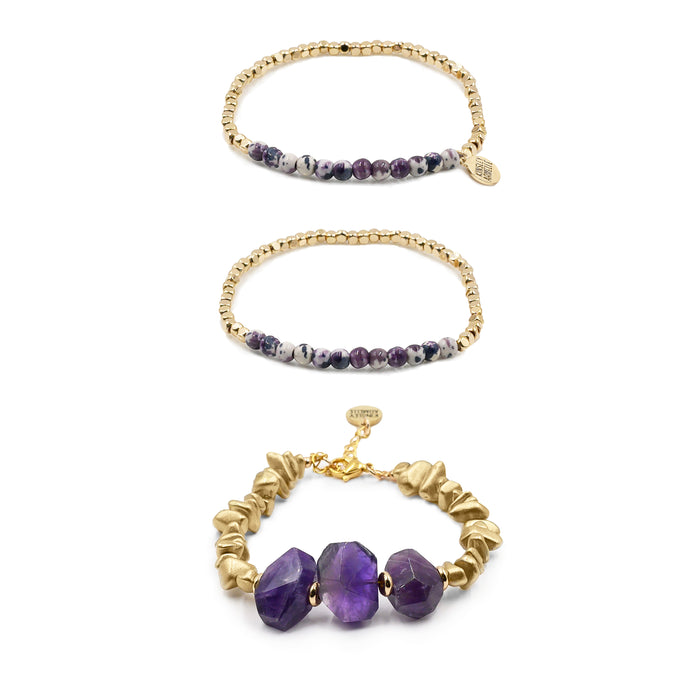 Stacked Collection - Mulberry Bracelet Set (Limited Edition)