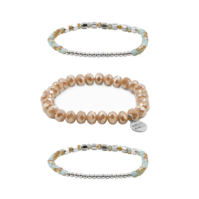 Stacked Collection - Silver Casey Bracelet Set (Limited Edition) (Wholesale)