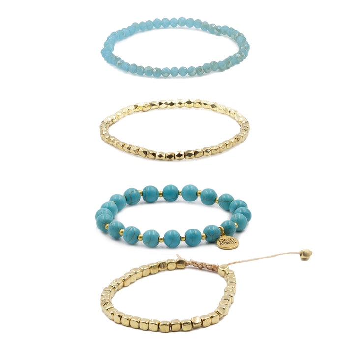 Stacked Collection - Turquoise Bracelet Set (Wholesale)