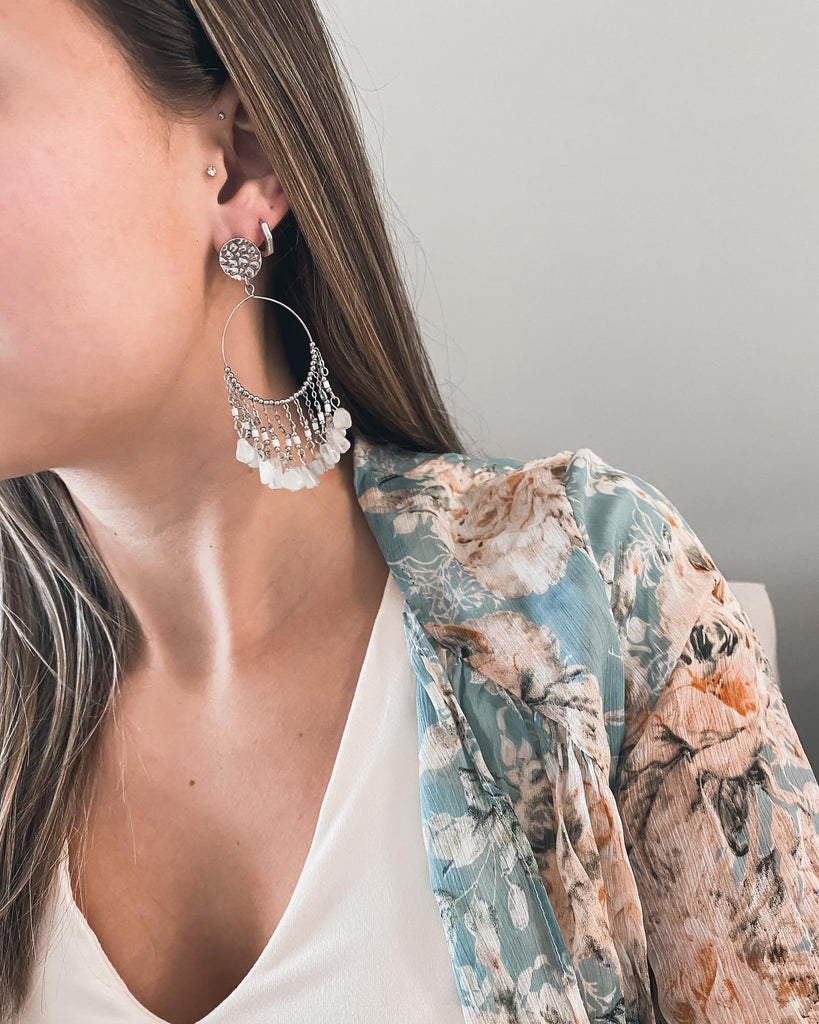 Silver Lyla Earrings Set
