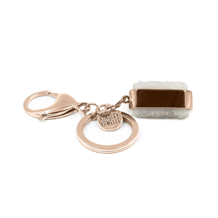 Accessory Collection - Rose Gold Bangle Quartz Keychain