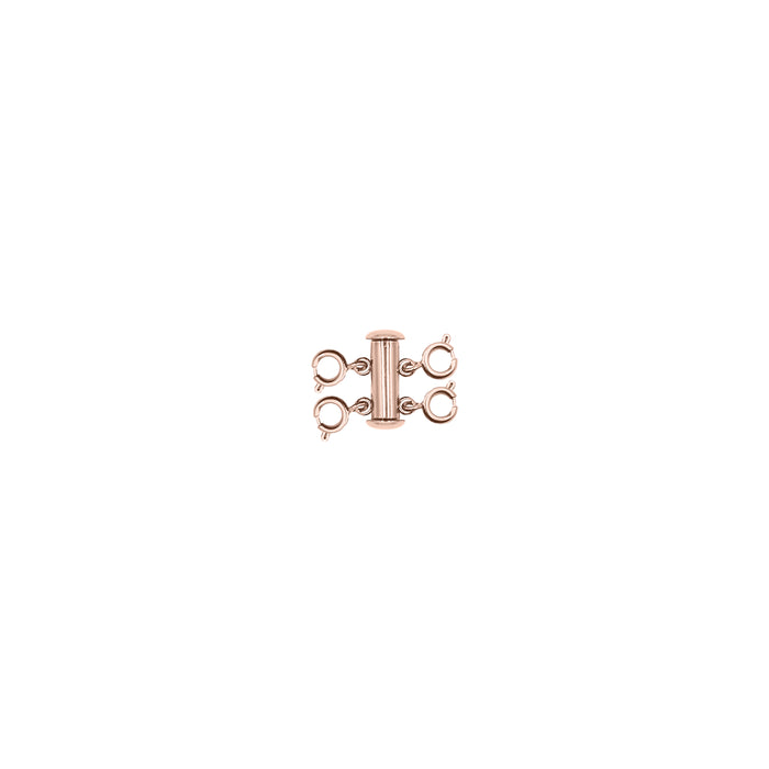 Accessory Collection - Rose Gold Double Necklace Layering Clasp (Wholesale)