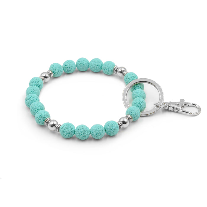 Accessory Collection - Silver Turquoise Keychain  (Wholesale)