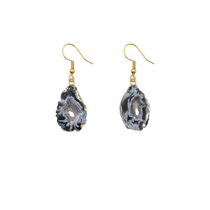 Agate Collection - Petite Smoky Drop Earrings (Wholesale)