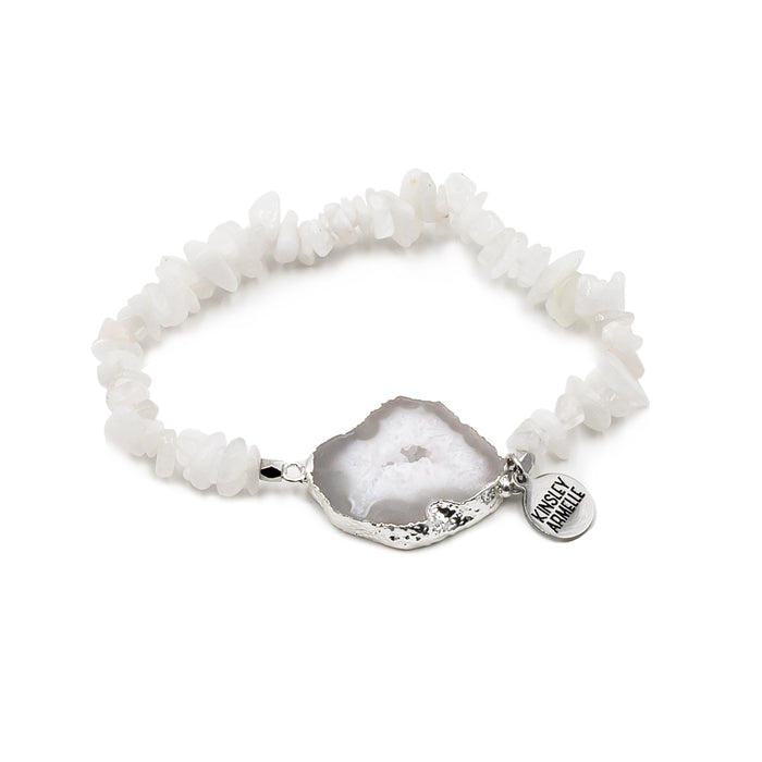 Agate Collection - Silver Opal Bracelet (Wholesale)