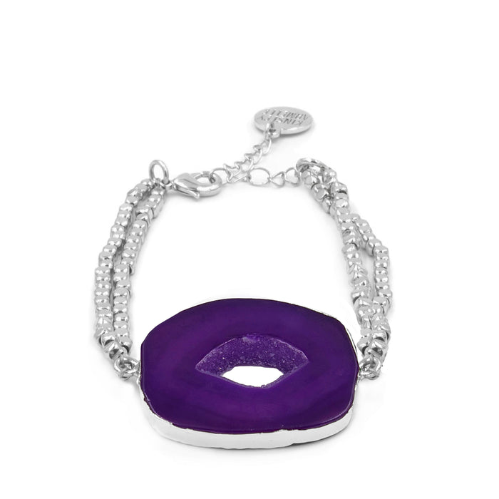 Agate Collection - Silver Royal Bracelet