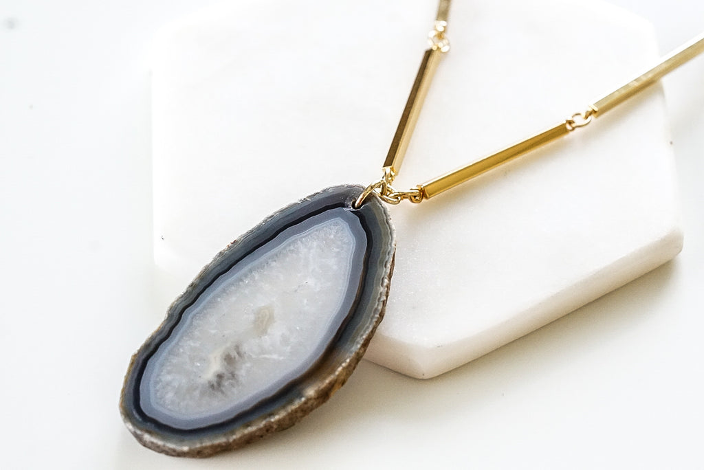 Agate Collection - Slate Necklace
