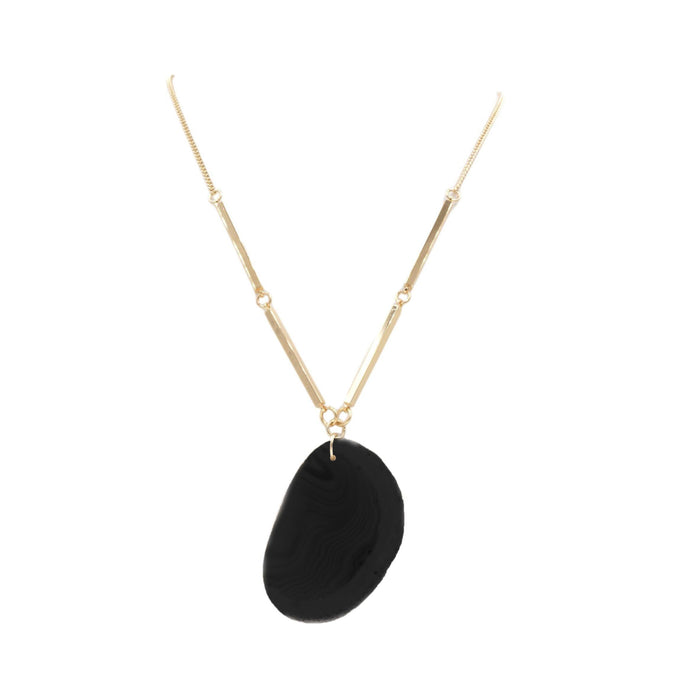 Agate Collection - Slate Necklace (Wholesale)