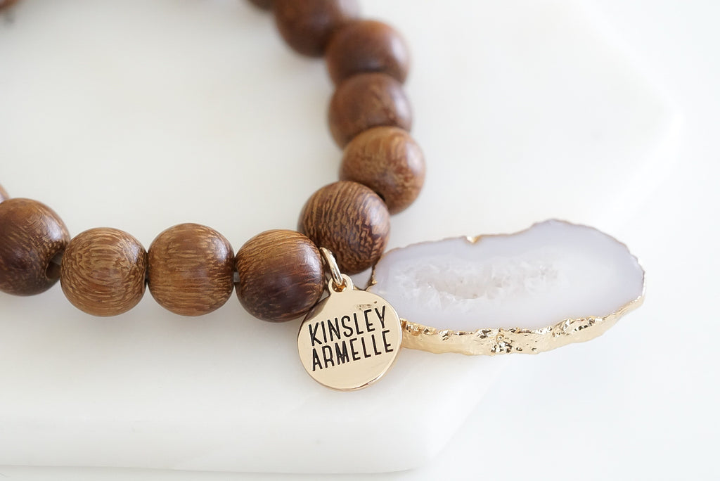 Agate Collection - Timber Bracelet 10mm