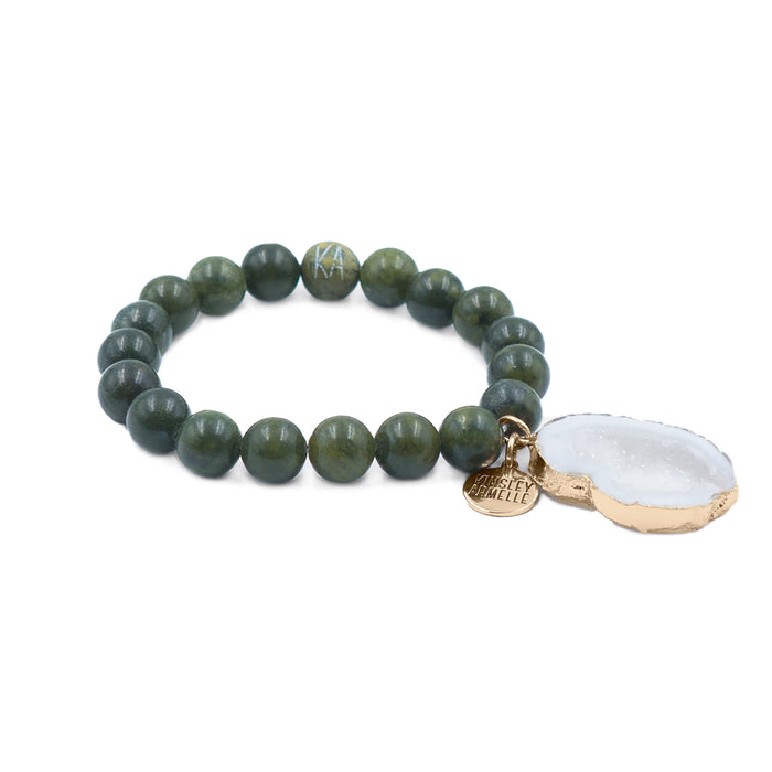 Agate Collection - Moss Bracelet 10mm
