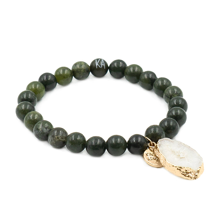 Agate Collection - Moss Bracelet 8mm