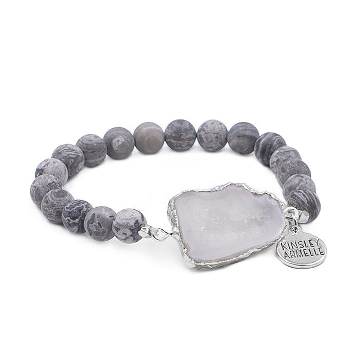 Agate Collection - Silver Dusk Bracelet