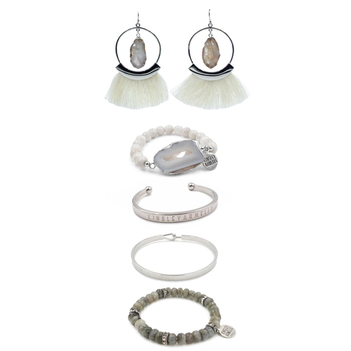 Silver Angelette Jewelry Set (Wholesale)