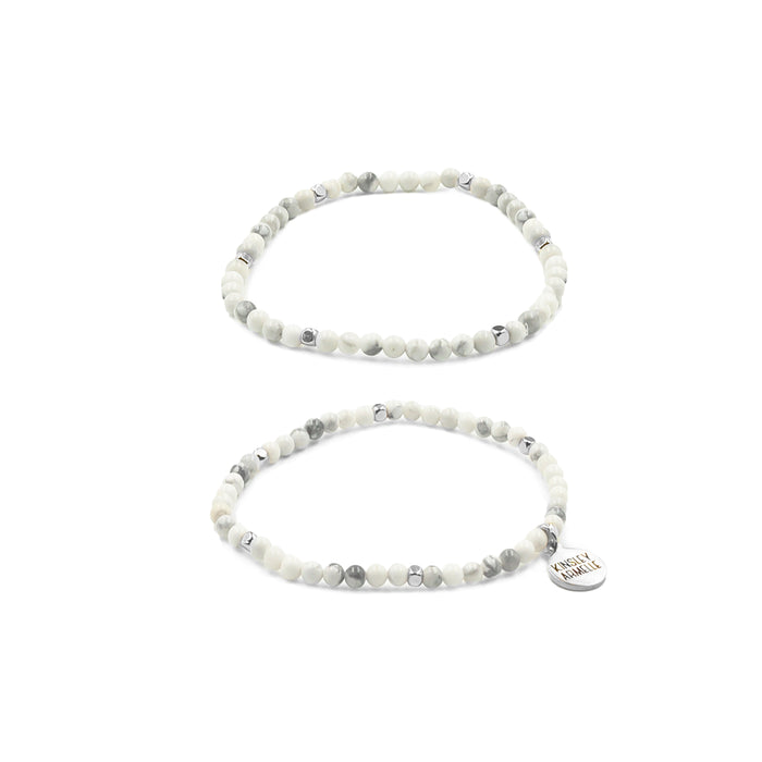 Arien Collection - Silver Pepper Bracelet Set