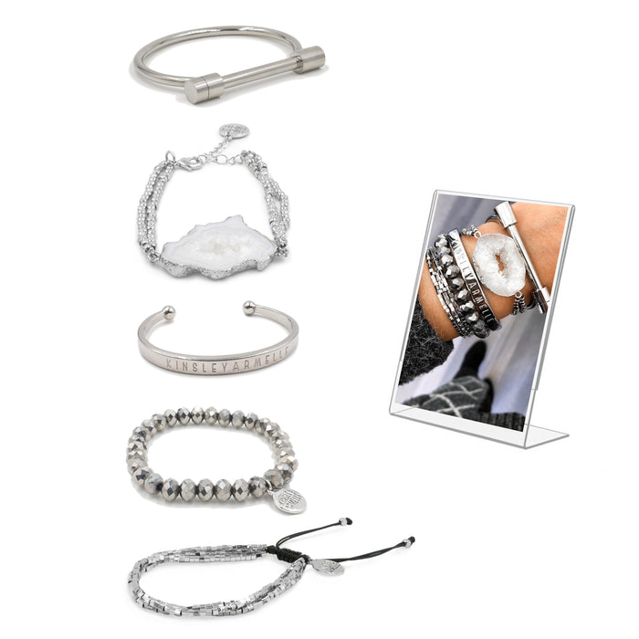 Silver Aspen Bracelet Stack (Wholesale)