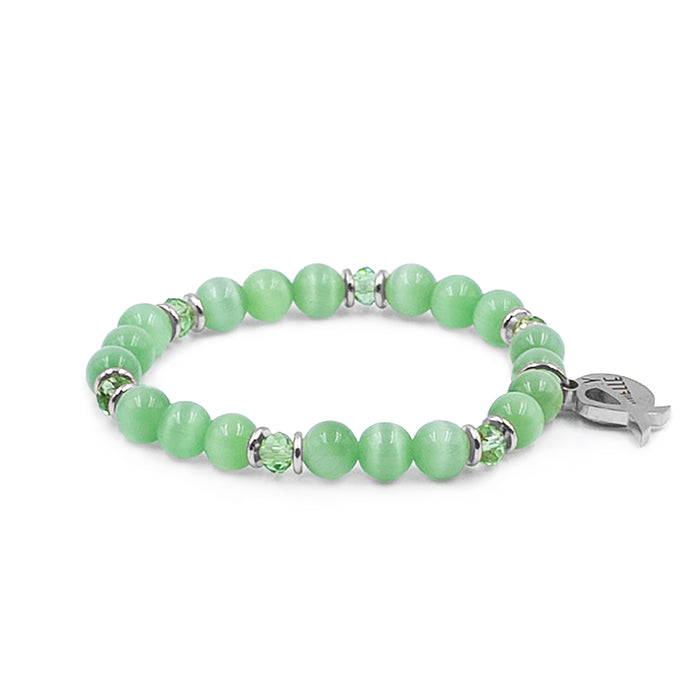 Awareness Collection - Silver Green Bracelet