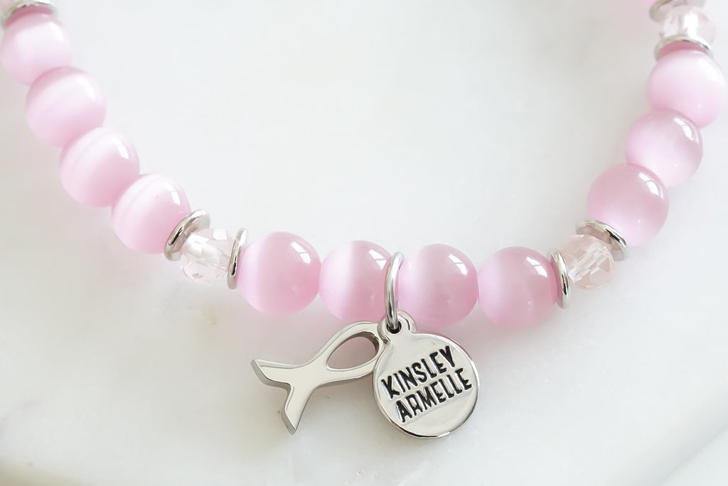 Awareness Collection - Silver Pink Bracelet