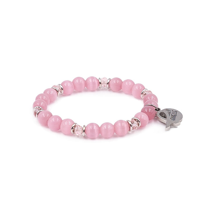Awareness Collection - Silver Pink Bracelet (Wholesale)
