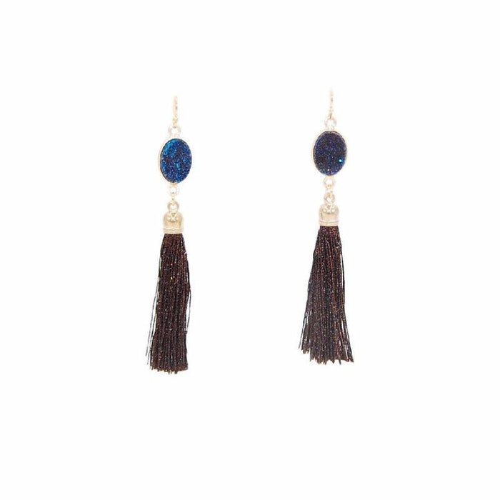 Fringe Collection - Aztec Drop Earrings (Wholesale) - Kinsley Armelle