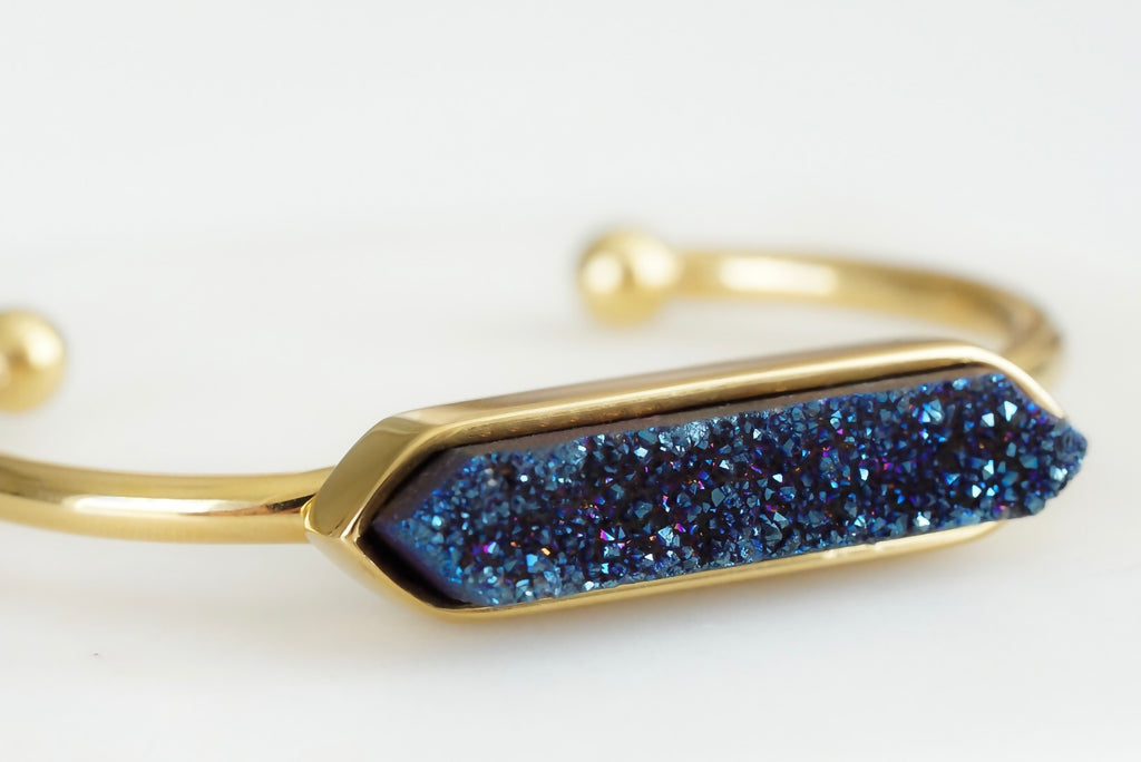 Bangle Collection - Ondine Blue Quartz Bracelet