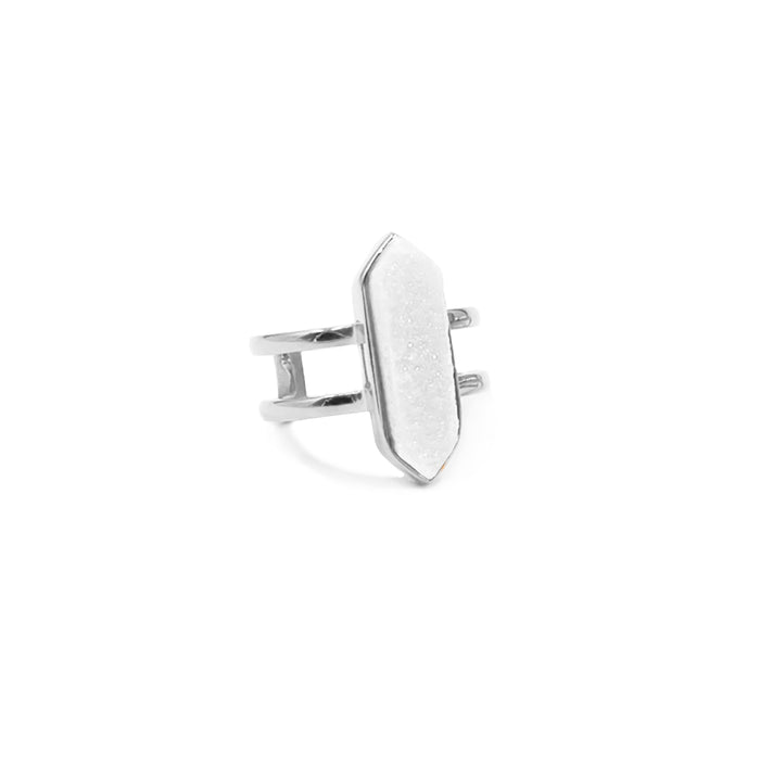 Bangle Collection - Silver Parvus Quartz Ring (Wholesale)
