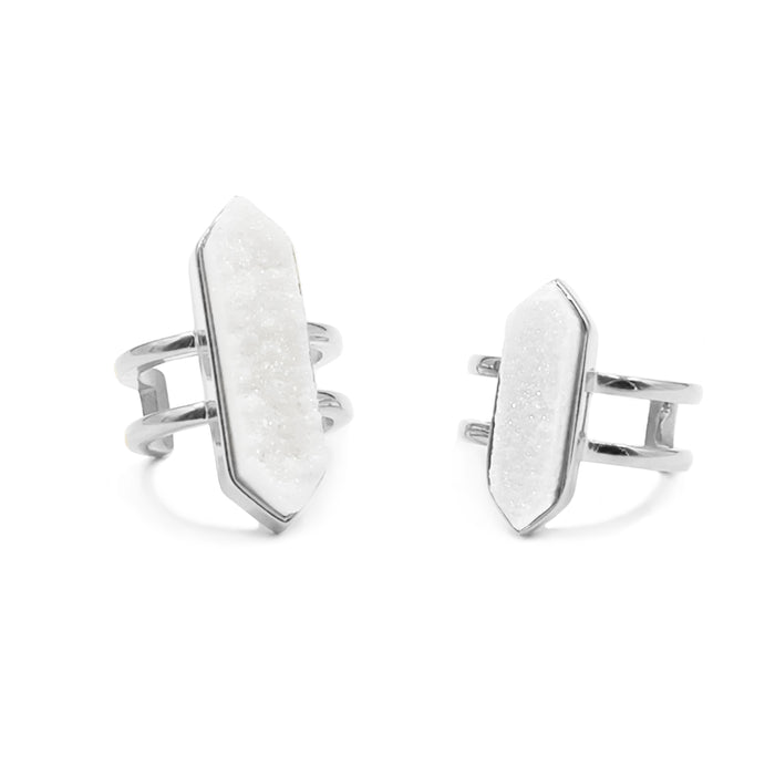 Bangle Collection - Silver Quartz Ring Set (Ambassador)