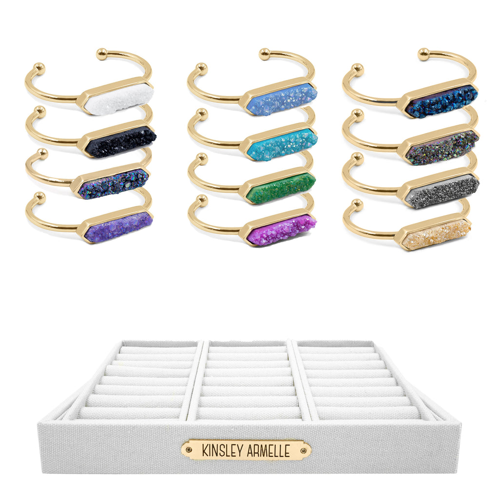Bangle Collection Gold Quartz Bracelets Wholesale Kit