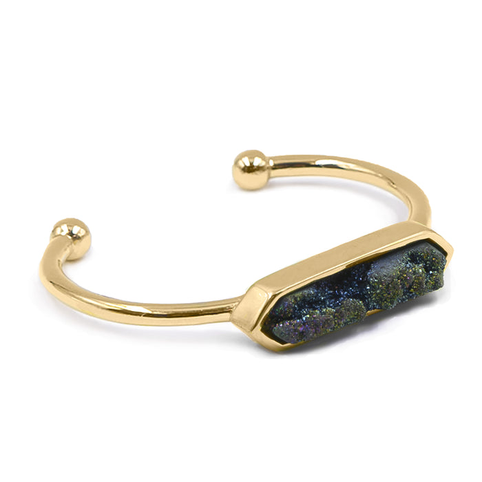 Bangle Collection - Elara Cosmic Quartz Bracelet (Unique)