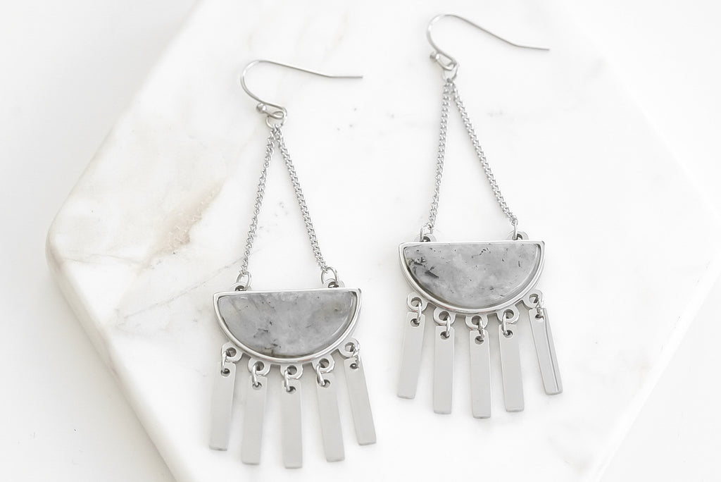 Bianca Collection - Silver Haze Earrings