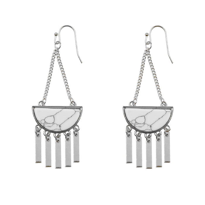 Bianca Collection - Silver Pepper Earrings