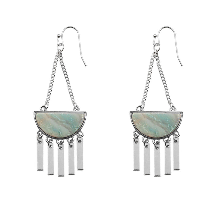 Bianca Collection - Silver Solar Earrings