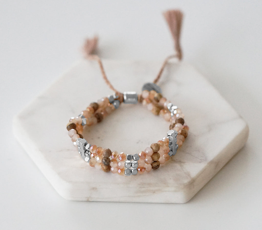 Bondi Collection - Silver Chestnut Bracelet