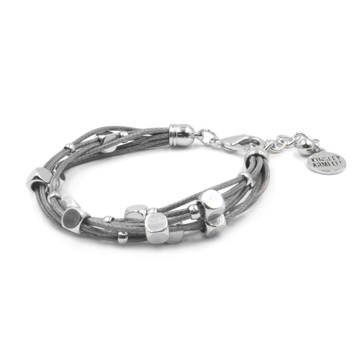 Braid Collection - Silver Slate Bracelet