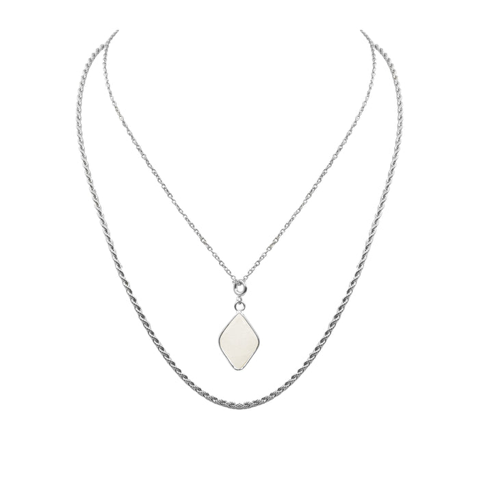 Brenna Collection - Silver Quartz Necklace (Limited Edition) (Wholesale)