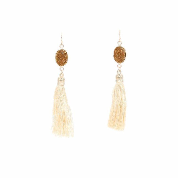 Fringe Collection - Bridal Heath Drop Earrings (Wholesale) - Kinsley Armelle