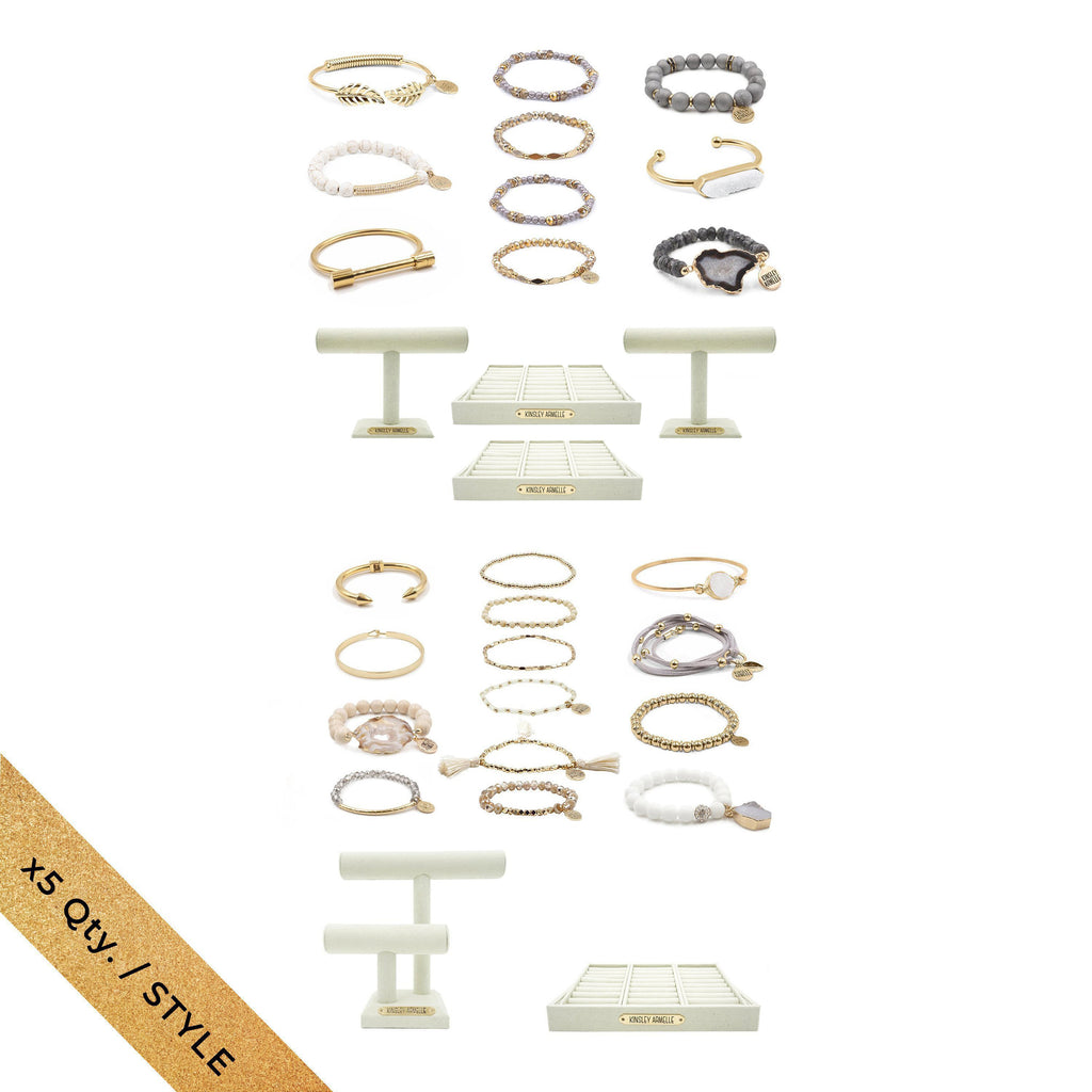Business Staple Gold Bracelets Wholesale Kit
