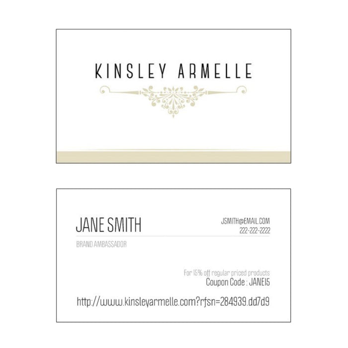 Kinsley Armelle Business Cards (Ambassador)