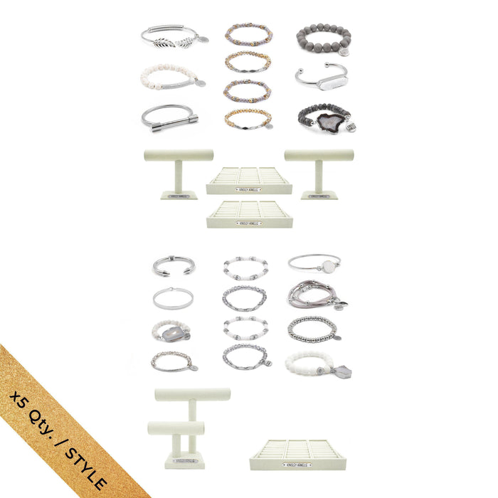 Business Staple Silver Bracelets Wholesale Kit