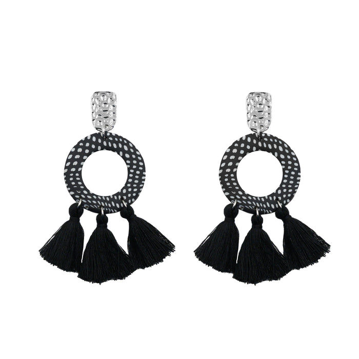 Cayman Collection - Silver Dottie Earrings