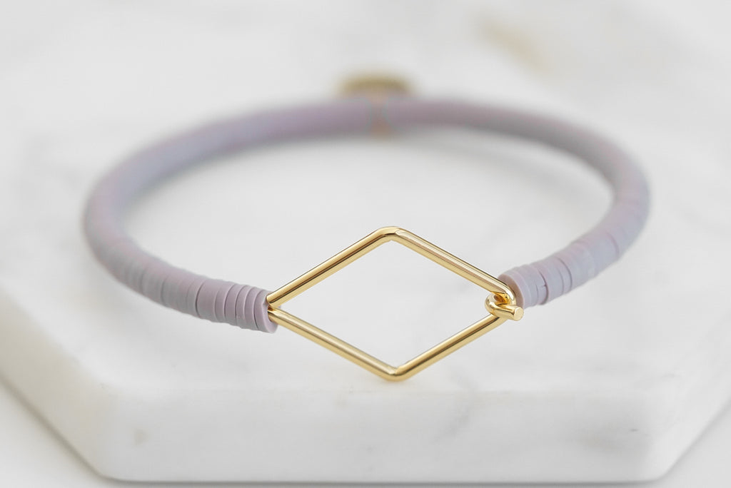 Charm Collection - Lilac Diamond Bracelet