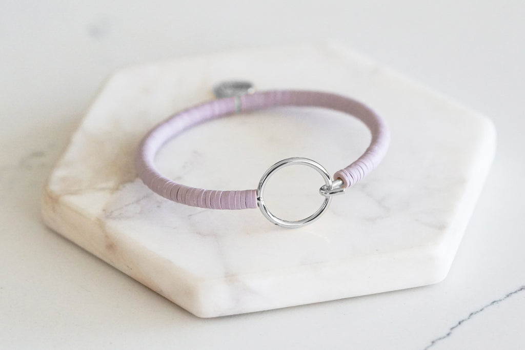 Charm Collection - Silver Lilac Honey Bracelet