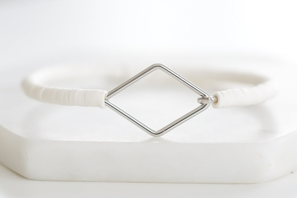 Charm Collection - Silver Tawny Diamond Bracelet