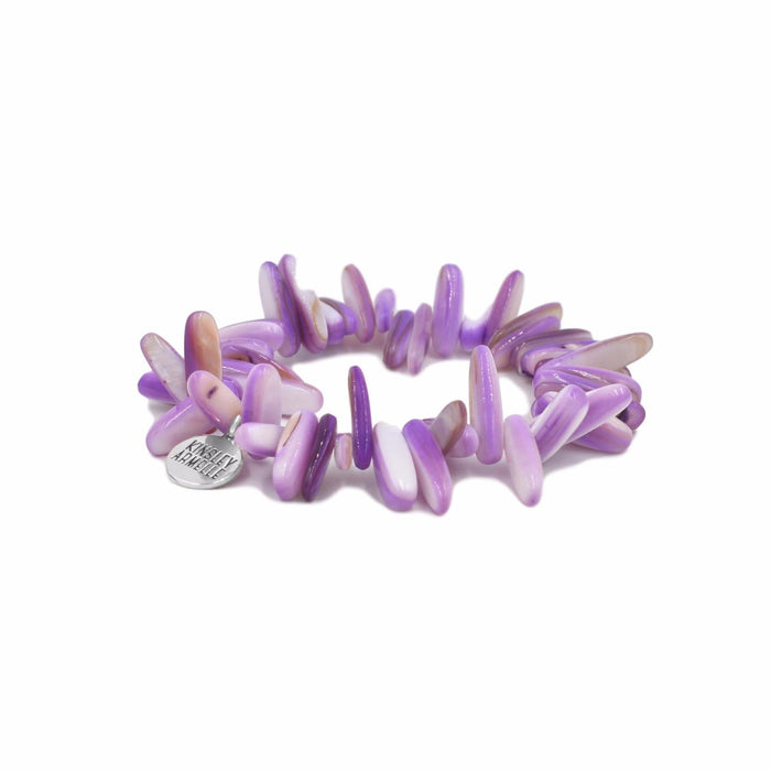 Chip Collection - Silver Wild Orchid Bracelet - Kinsley Armelle