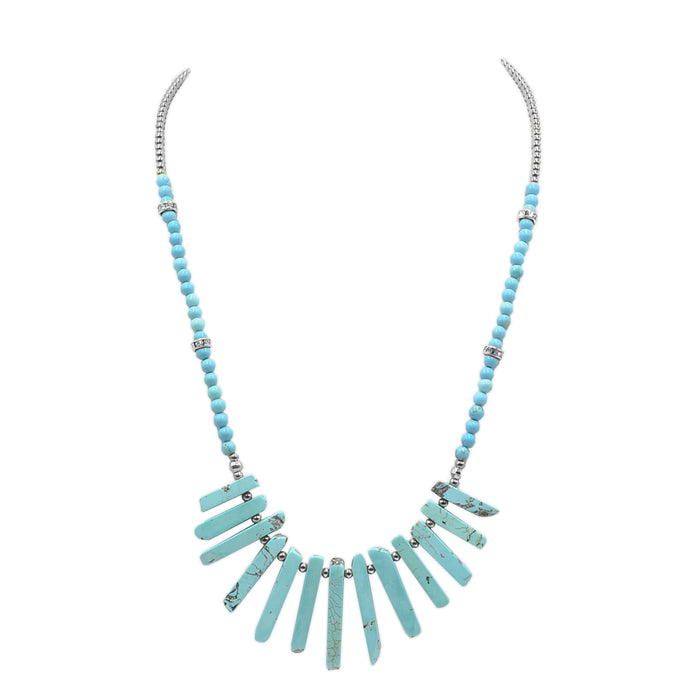 Chip Collection - Silver Turquoise Necklace (Ambassador)