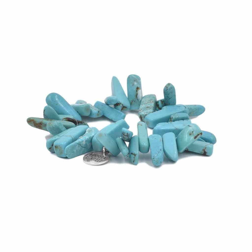 Chip Collection - Silver Turquoise Bracelet (Wholesale) - Kinsley Armelle