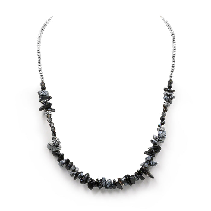 Cluster Collection - Silver Moxie Necklace (Wholesale)