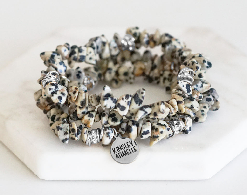 Cluster Collection - Silver Speckle Bracelet