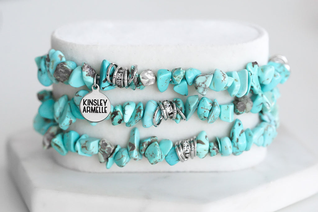 Cluster Collection - Silver Turquoise Bracelet