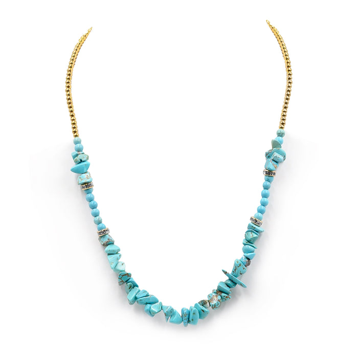 Cluster Collection - Turquoise Necklace (Wholesale)